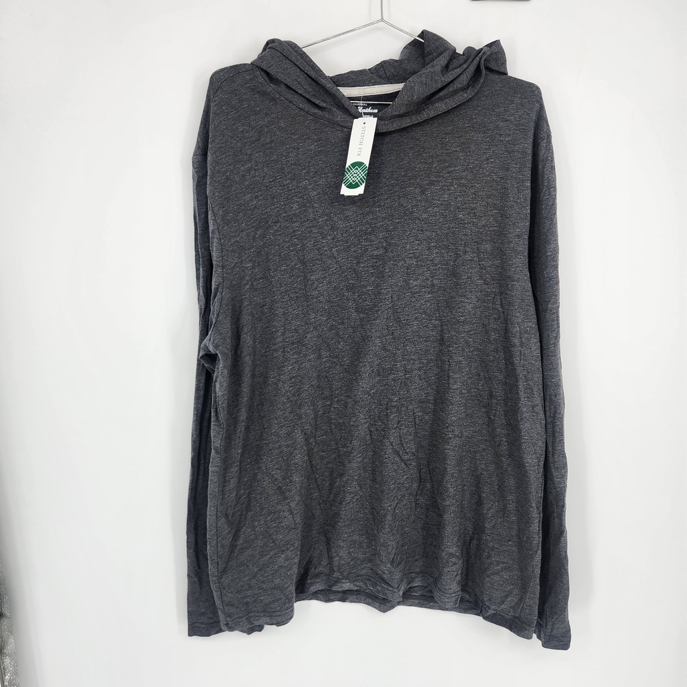 Flag & Anthem Essential Stretch Hoodie Mens XL Grey Heather COREKT2073 NWT